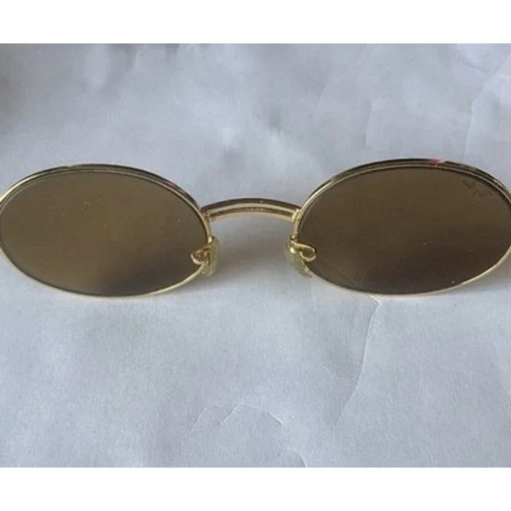 Ray-Ban (B&L) Vintage Sunglasses W2543 NYAS Gold/Tortoise Oval Metal USA 51mm